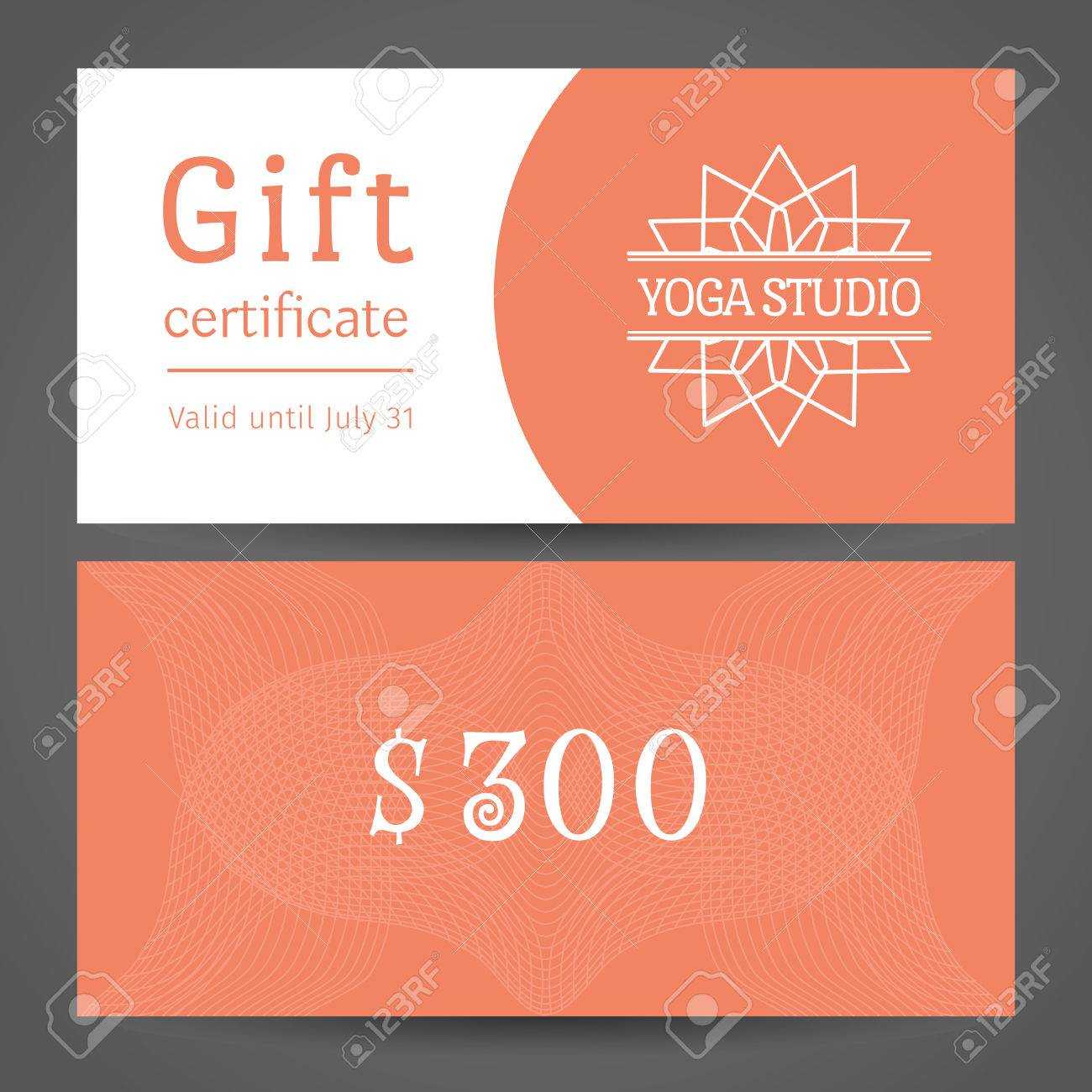 Yoga Ornamental Gift Certificate