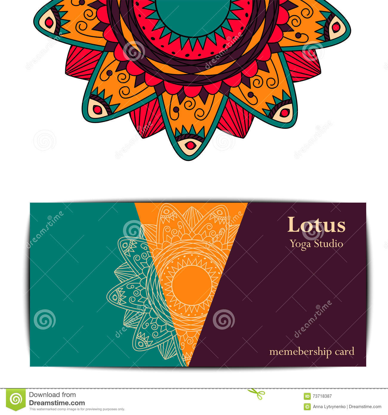 Yoga Studio Gift Card Template Stock Image – Image Of Meditation  For Yoga Gift Certificate Template Free