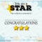 You Are A Star Award Template  Free Printable Papercraft Templates Inside Star Certificate Templates Free