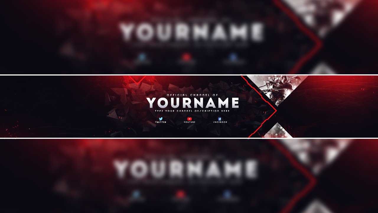 YouTube Header Template – Gaming YouTube Banner Template PSD! 10  For Youtube Banners Template