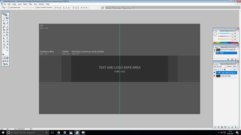 Image 7 for Gimp Youtube Banner Template