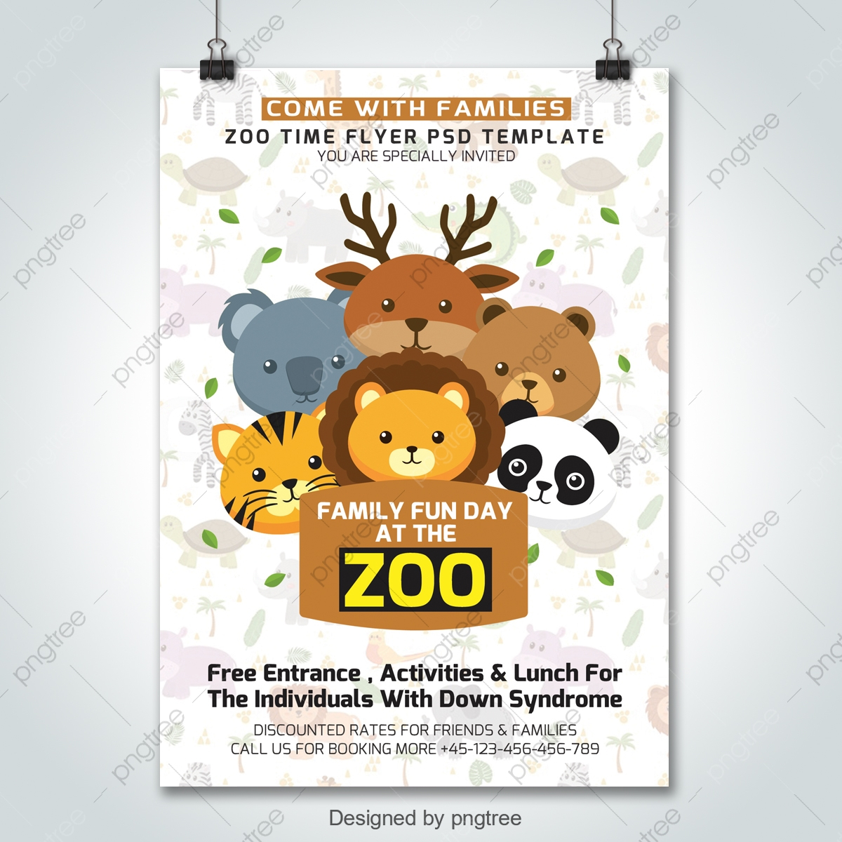Zoo Flyer Template Lion King Template Download on Pngtree In Zoo Brochure Template